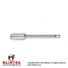 Doyen Cylindrical Burr, Coarse Spacing Stainless Steel, Diameter 12.0 mmØ